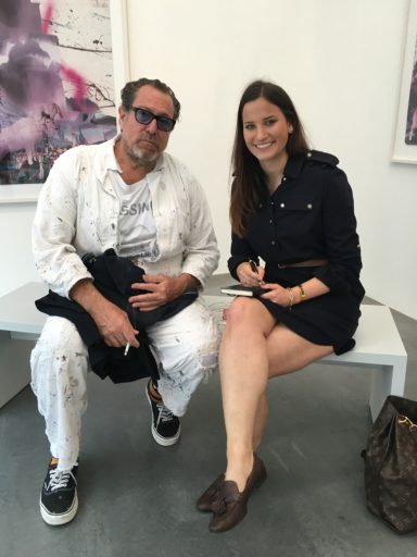 Vito Schnabel Charlotte Breidohr mit Künstler Vito Schnabel